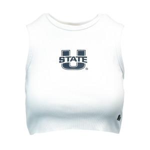 Women's Hype and Vice U-State Cropped Tank Top